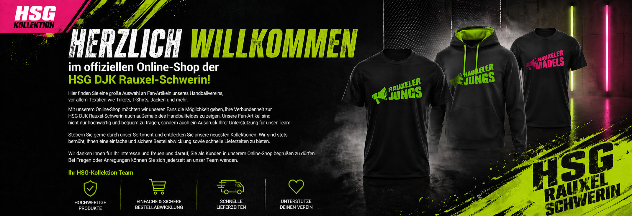Willkommen bei der HSG-Kollektion